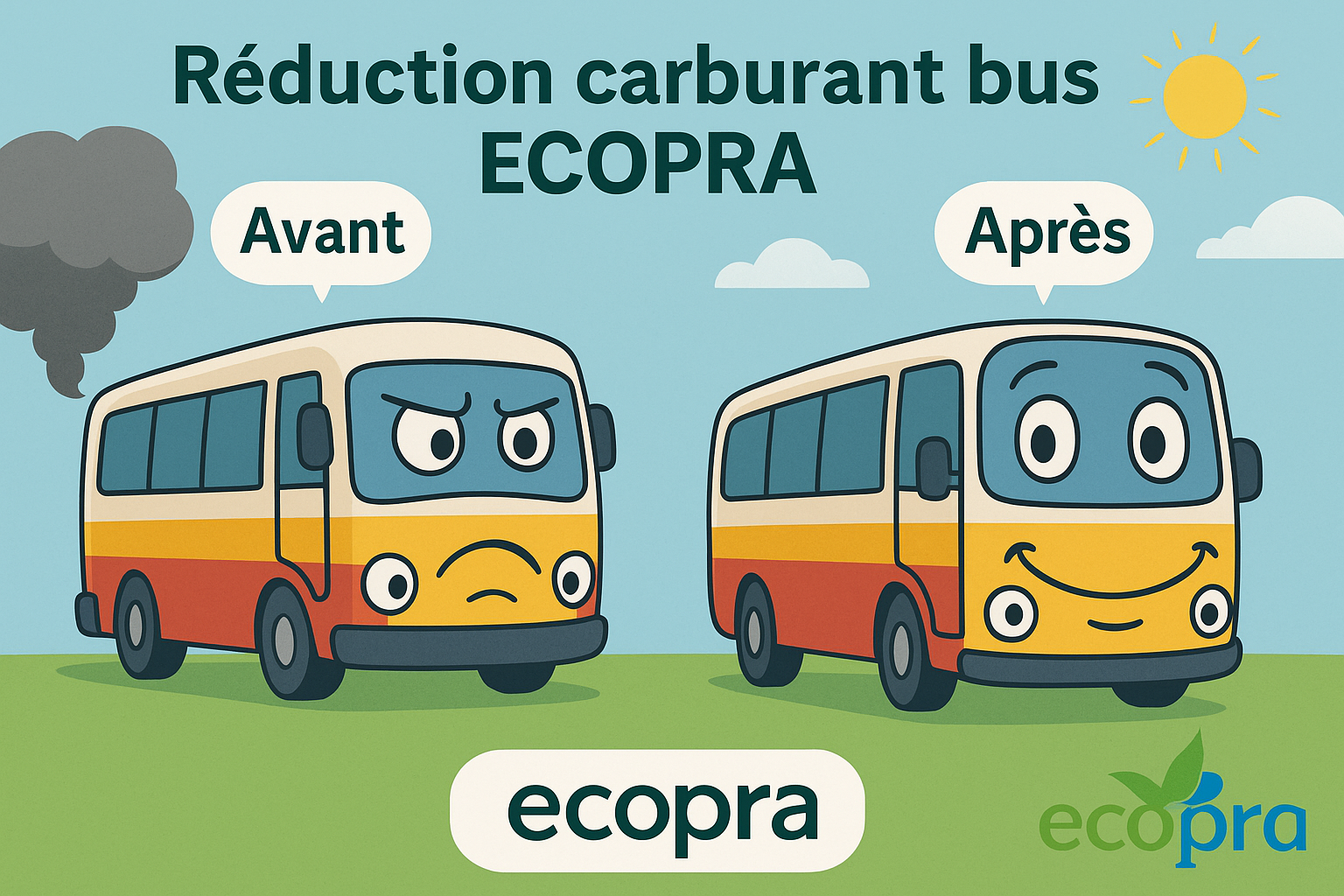 ecopra réduction carburant bus